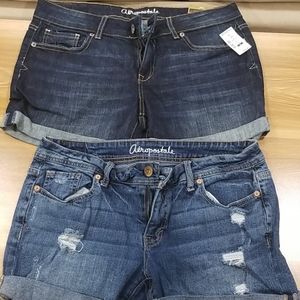 Lot of 2 jean shorts, size 6